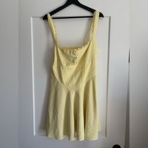 Free people butter yellow dress
